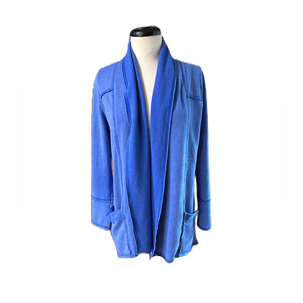 Kika Paprika Women Blue Cardigan Sz 2 Sustainable Cozy Comfortable Boho Coastal
